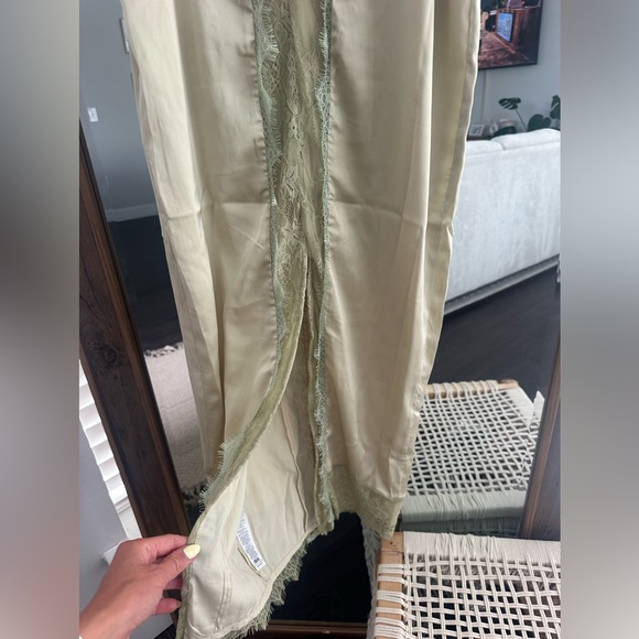 ASOS DESIGN satin patchwork lace midi dress - Picture 9 of 9